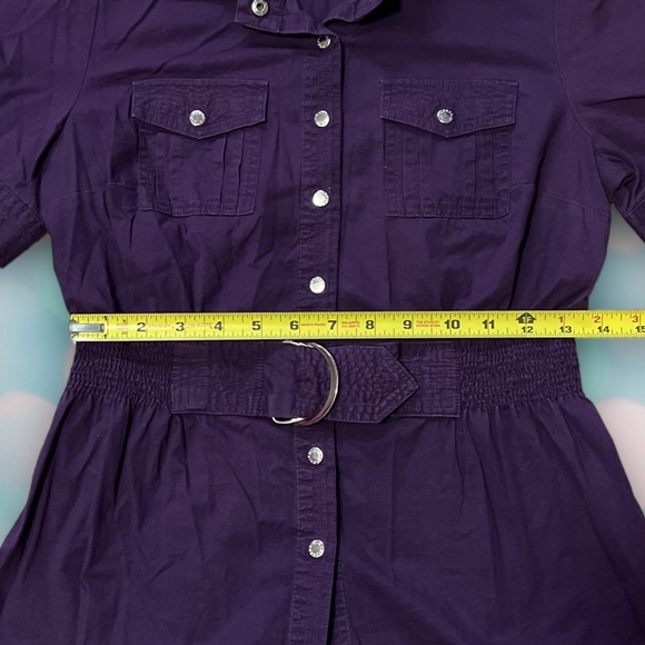 Guess Women’s Button Down Buckle Blouse Top Size M - Picture 3 of 5